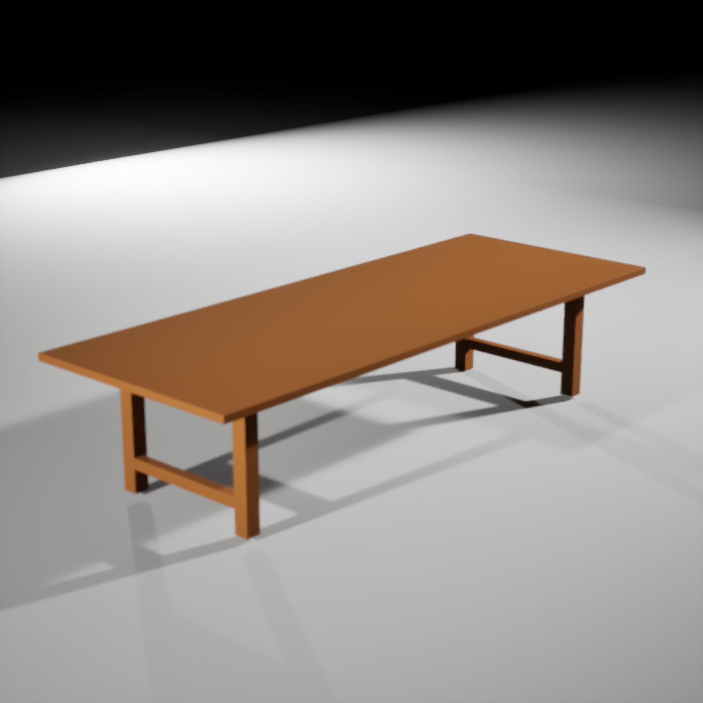 Dining table, isolated render