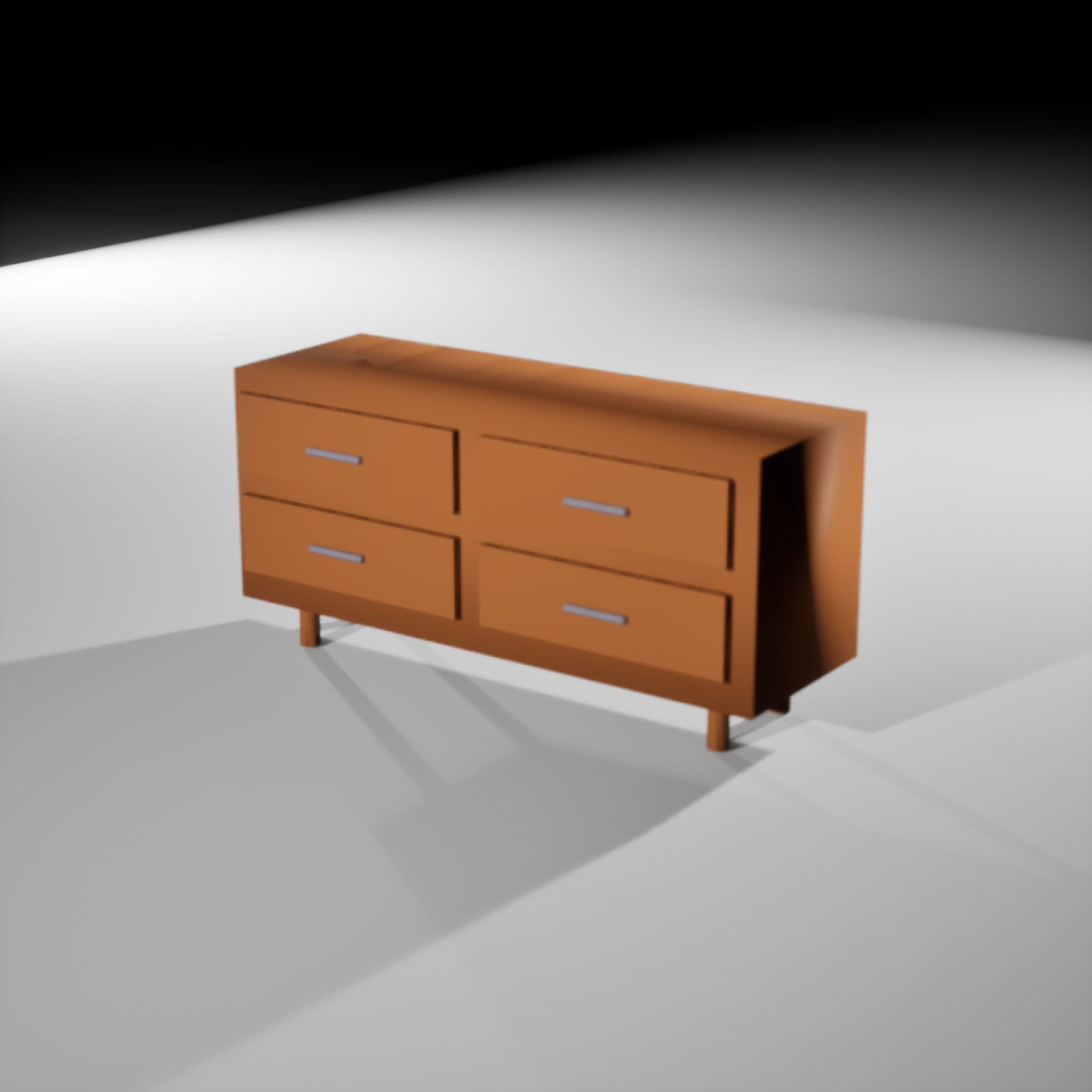 Dresser, isolated render