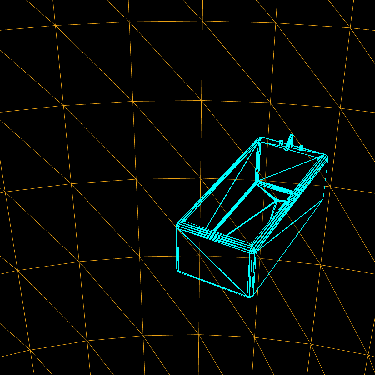 Bathtub wireframe