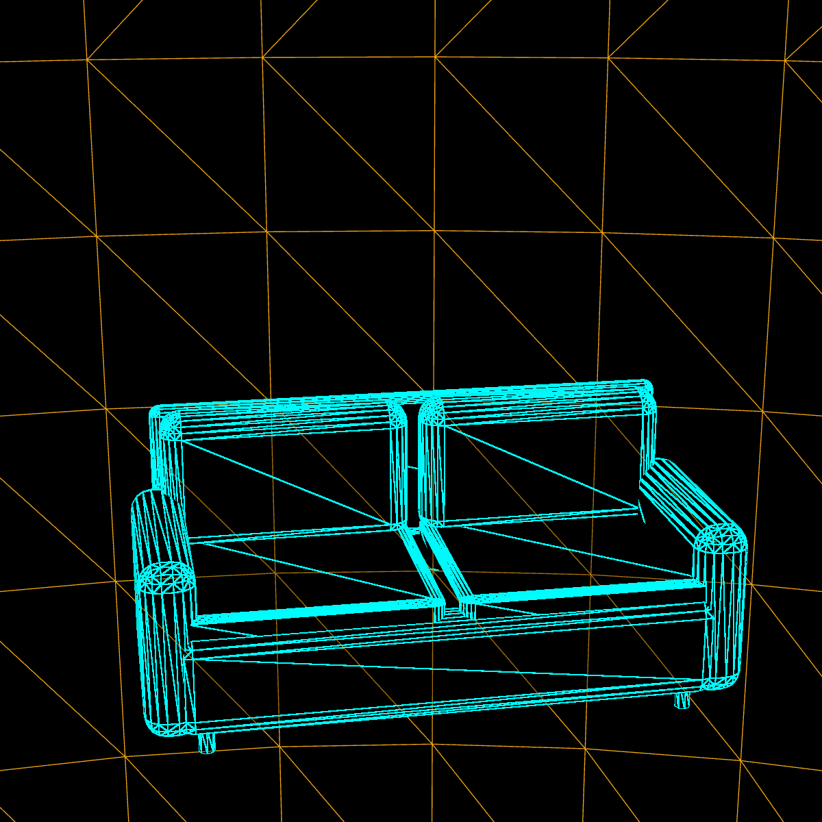 Couch wireframe