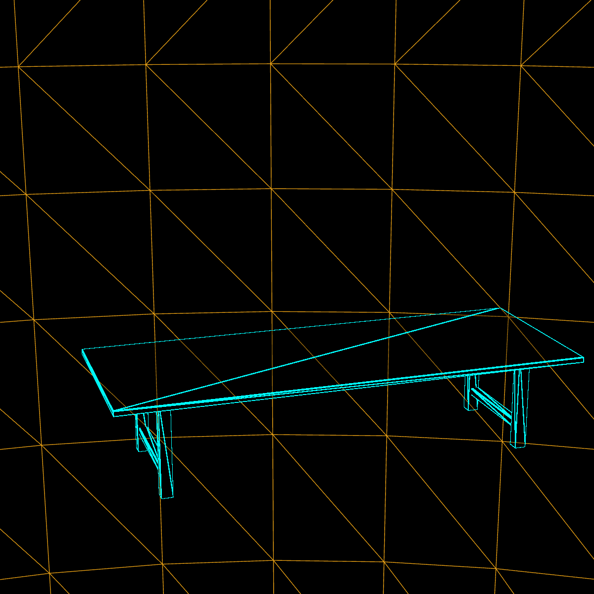 Dining Table wireframe